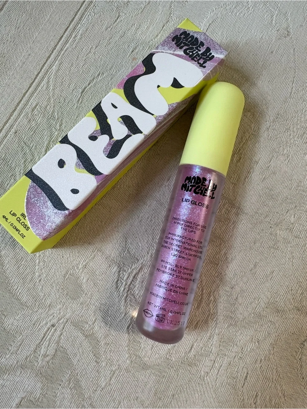 Made by Mitchell Beam Iridescent Lipgloss in IRL BNIB
